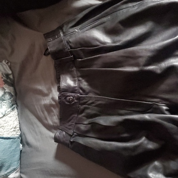 Nancy Heller Genuine Leather Women's Pants - Picture 2 of 3